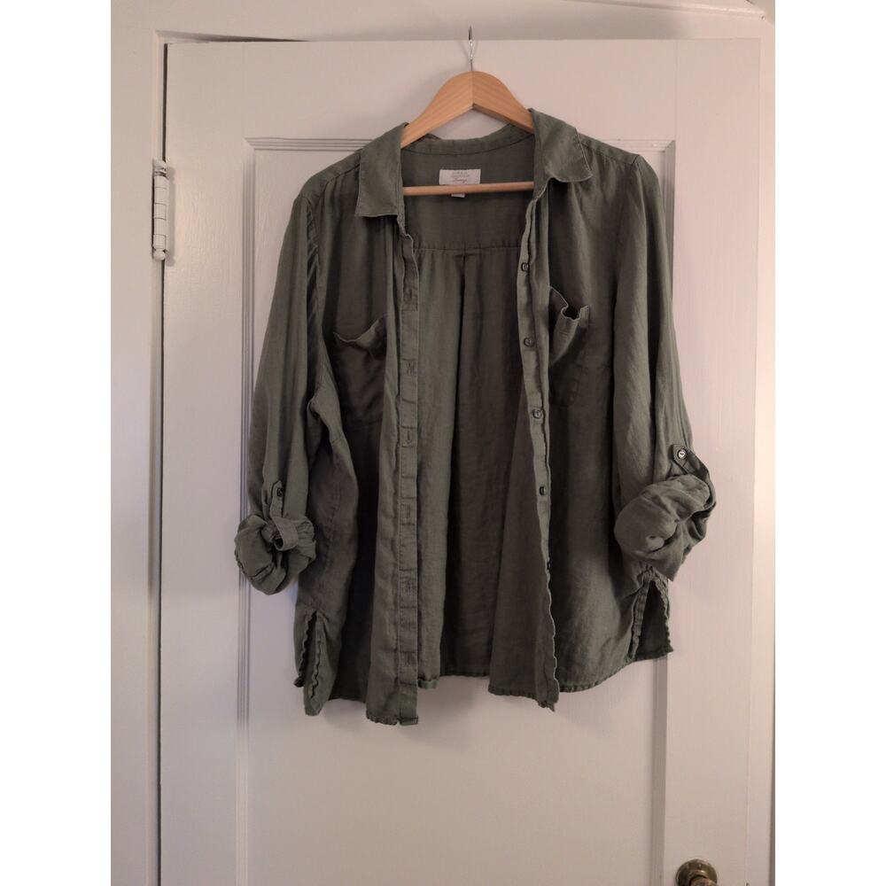 Charter club 100% linen shirt XXL